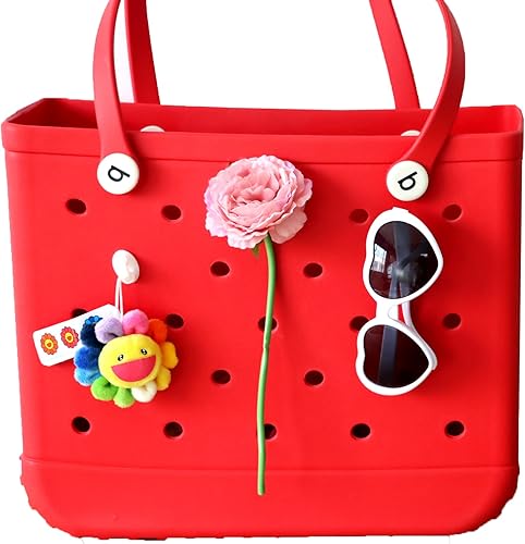 Miniatura 5 de Percha de borla de plástico para bolsa Bogg, 3 piezas, blanco, Blanco