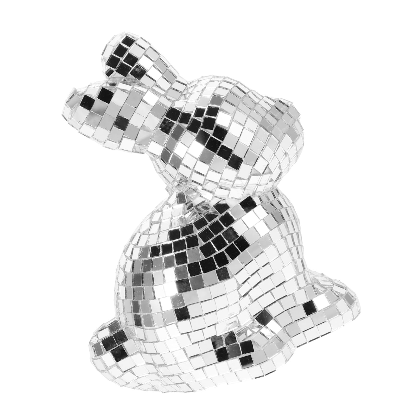 MAGICLULU Reflective Glass Disco Figurine for Weddings Birthdays and Parties Sparkling Tabletop Decoration Lightweight and Portable Celebratory Atmosphere Modern Design