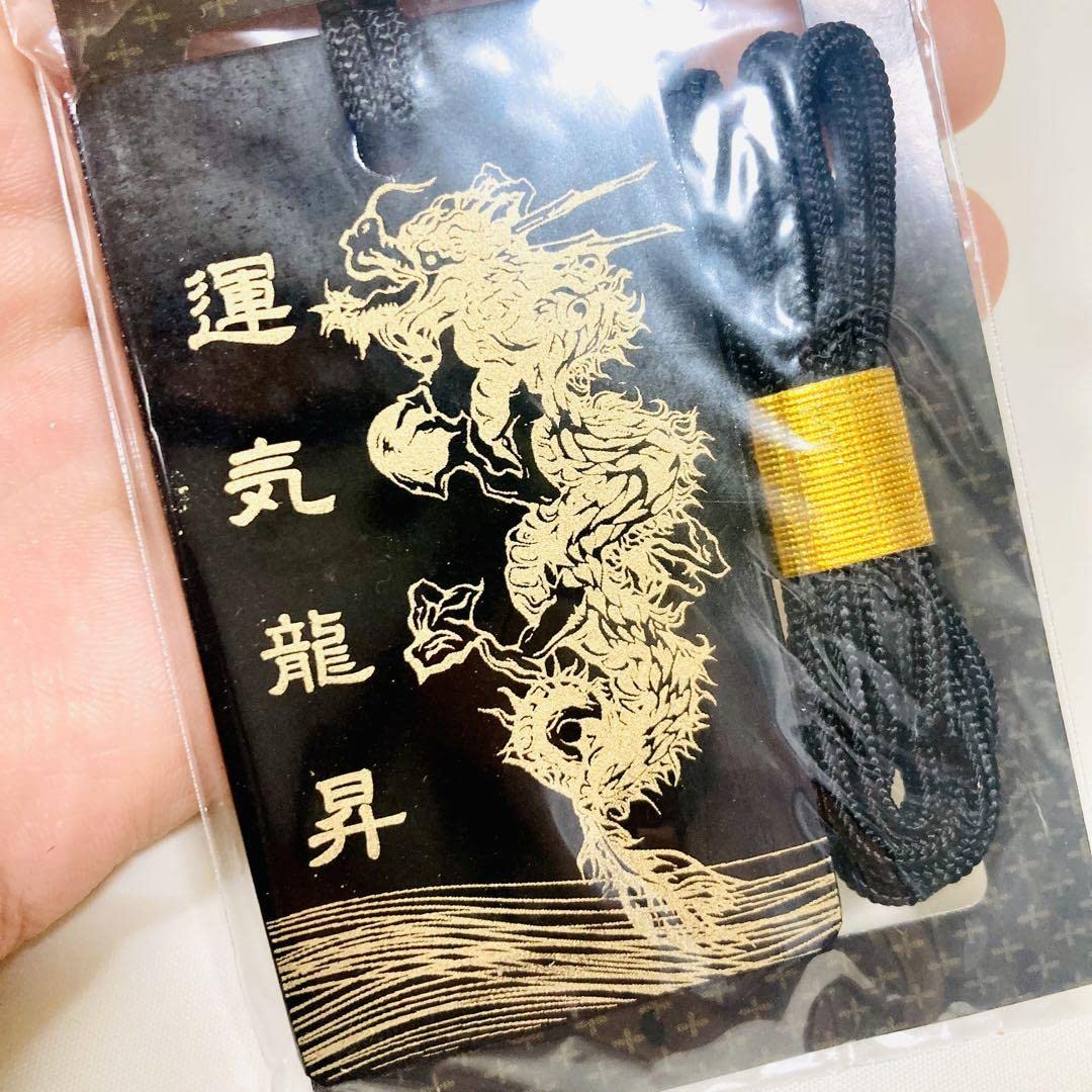 金運爆上げ　特別祈祷済み黒龍神　運気龍上　高級漆塗り　京都　貴船神社　胸かけ 貴船神社の龍神札】龍神の力で穢れを取り去り新たな力を授かる