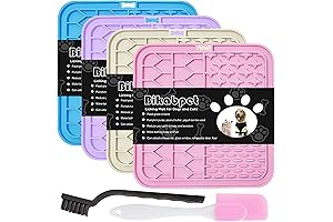 4-Pack Dog Lick Mats - Stress Relief and Mental Enrichment for Your Furry Friends