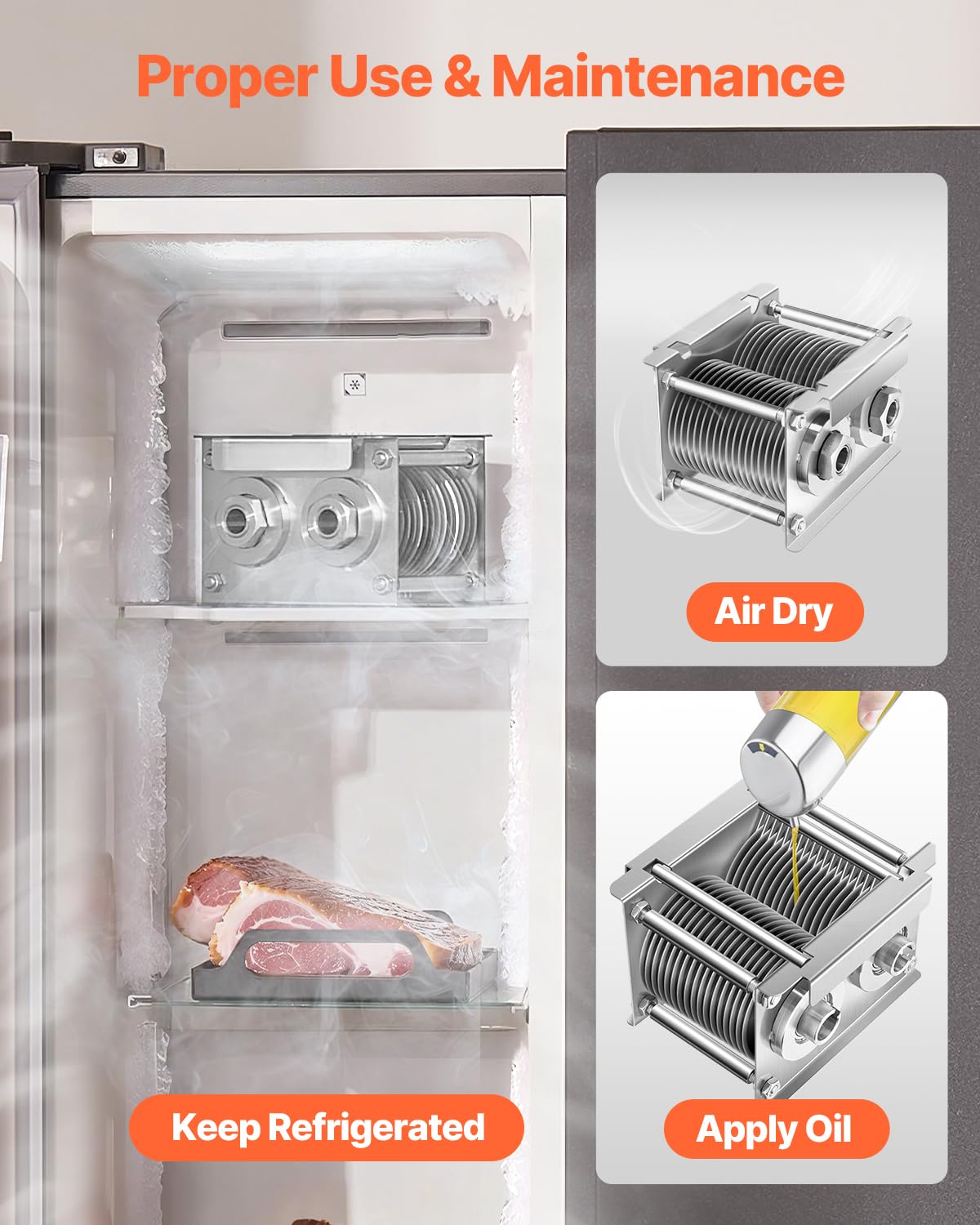 VEVOR Lame de machine à viande - Lame de 5 mm pour coupe-viande commerciale, compatible avec VEVOR SJY-DQ90 et ZTY-HSQR3.5 - Pour la viande sans os, les légumes mous