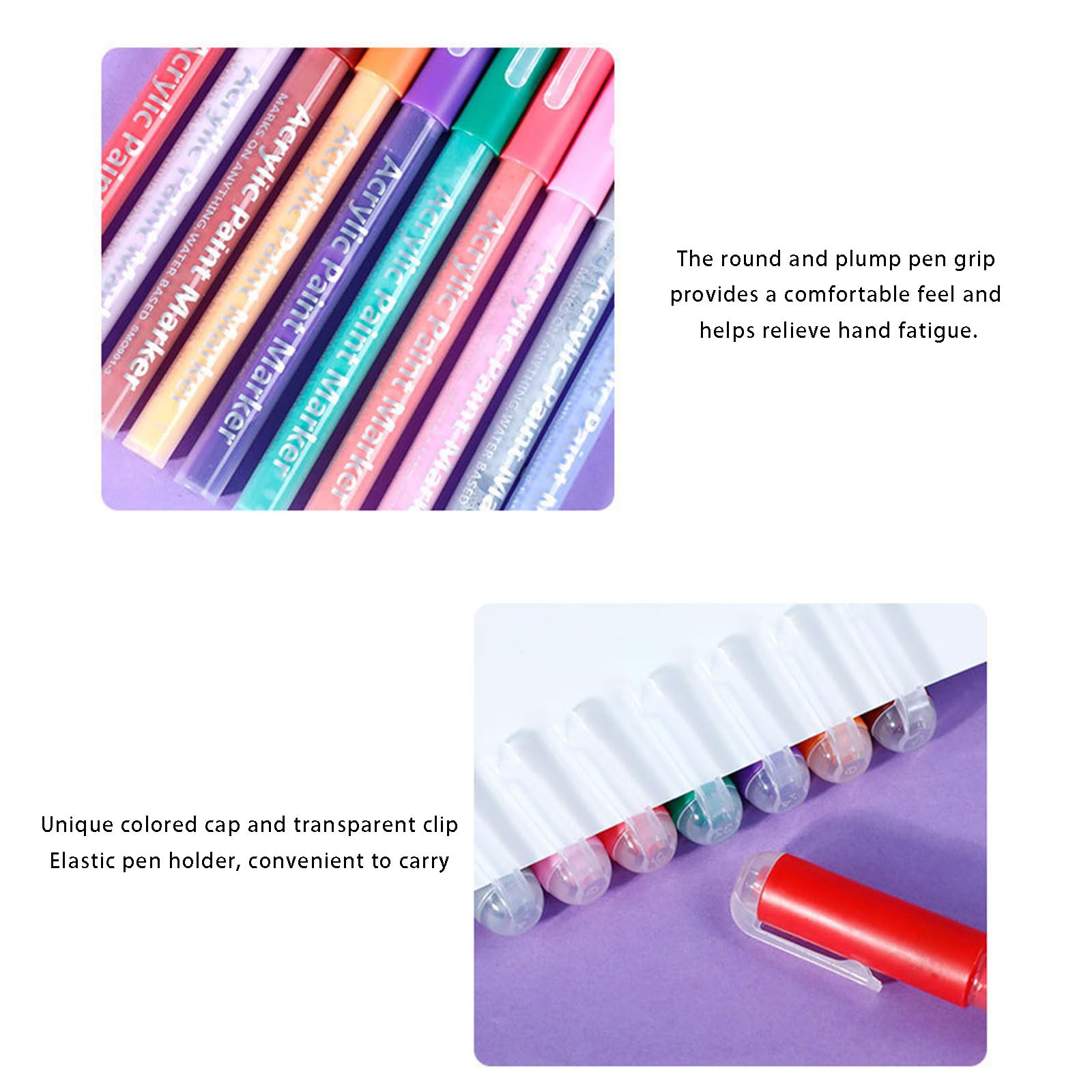 Paquete de bolígrafos de dibujo para pintura acrílica y decoración, punta de alta precisión, tinta de secado rápido, bolígrafo de dibujo