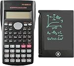 KK-82MS-B Scientific Calculator with 240 Function, 10-Digit Engineering and Financial Student Calculator with 2-Line Display, Suitable for School and Business (Pink)