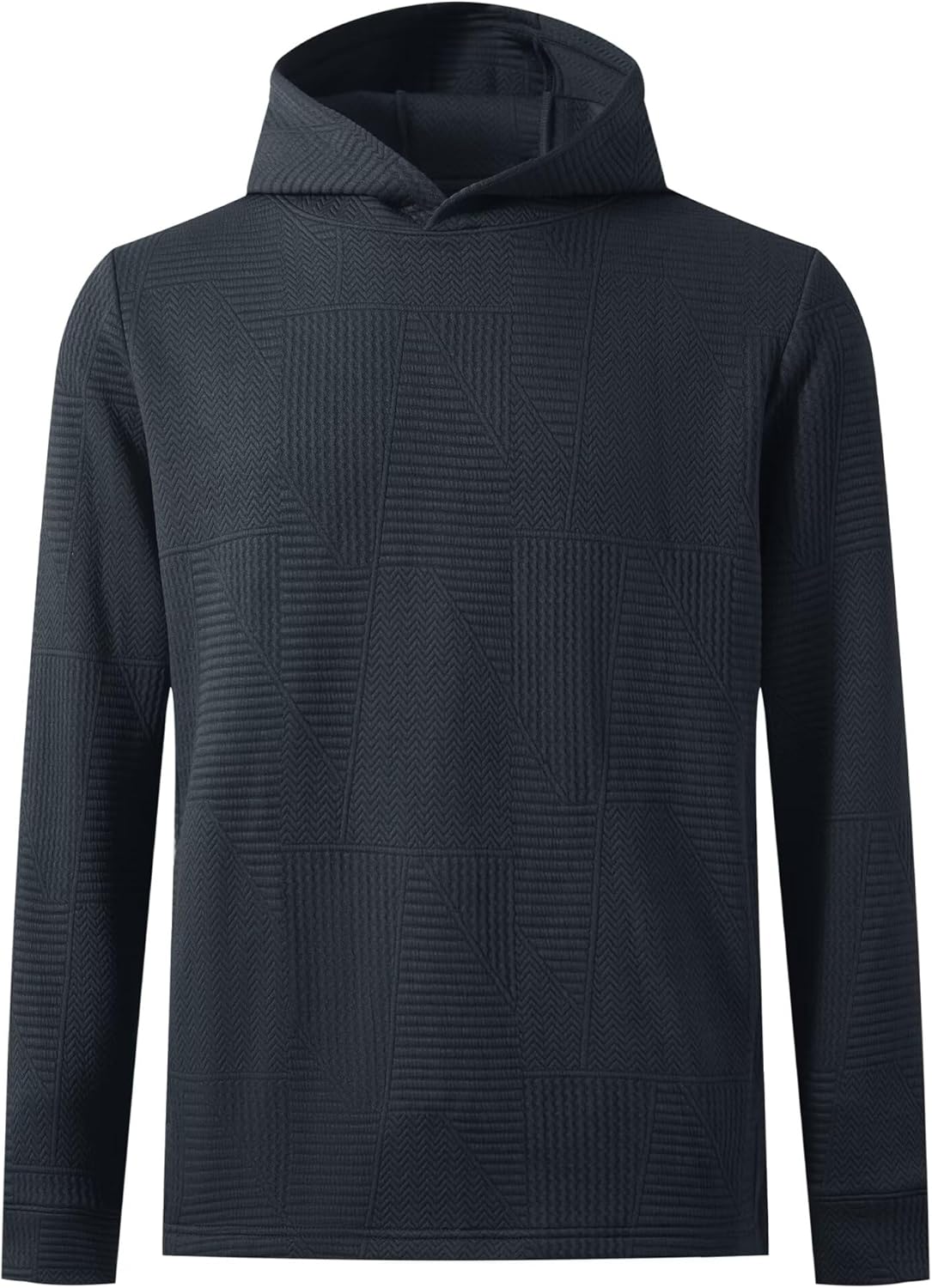 M MAELREG Hoodies for Men Texture Solid Color Sweatshirts Athletic Golf Midlayer Mens Hoodies Pullover Shirt with Pocket