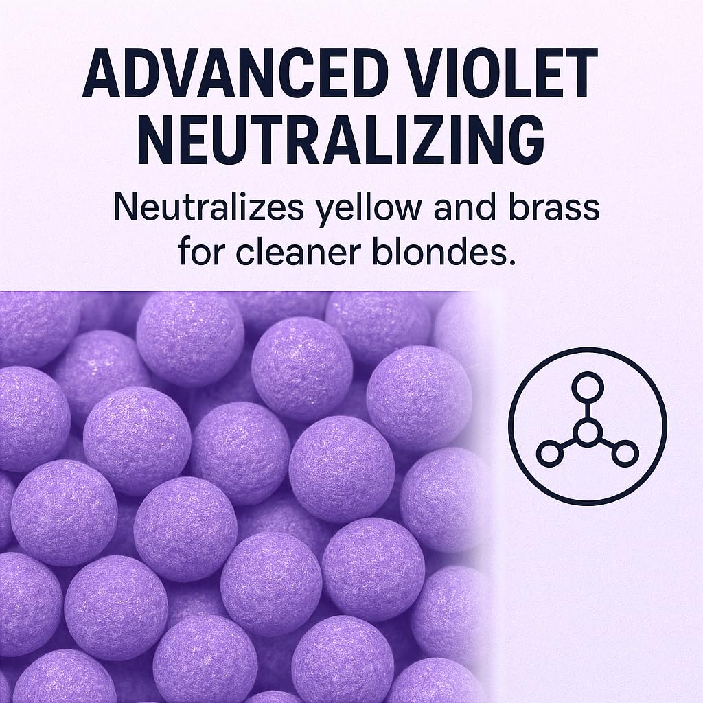 Professional Purple Hair Bleaching Powder 400g – High-Lift Lightener, Anti-Brass, Even Lift & Cool-Tone Control, Fine Powder for Salon-Quality Blonde Results