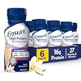 High Protein Vanilla Nutrition Shake with Fiber, Ready to Drink, 16g Protein and 27 Vitamins and Minerals, 8 fl oz, 6 Pack