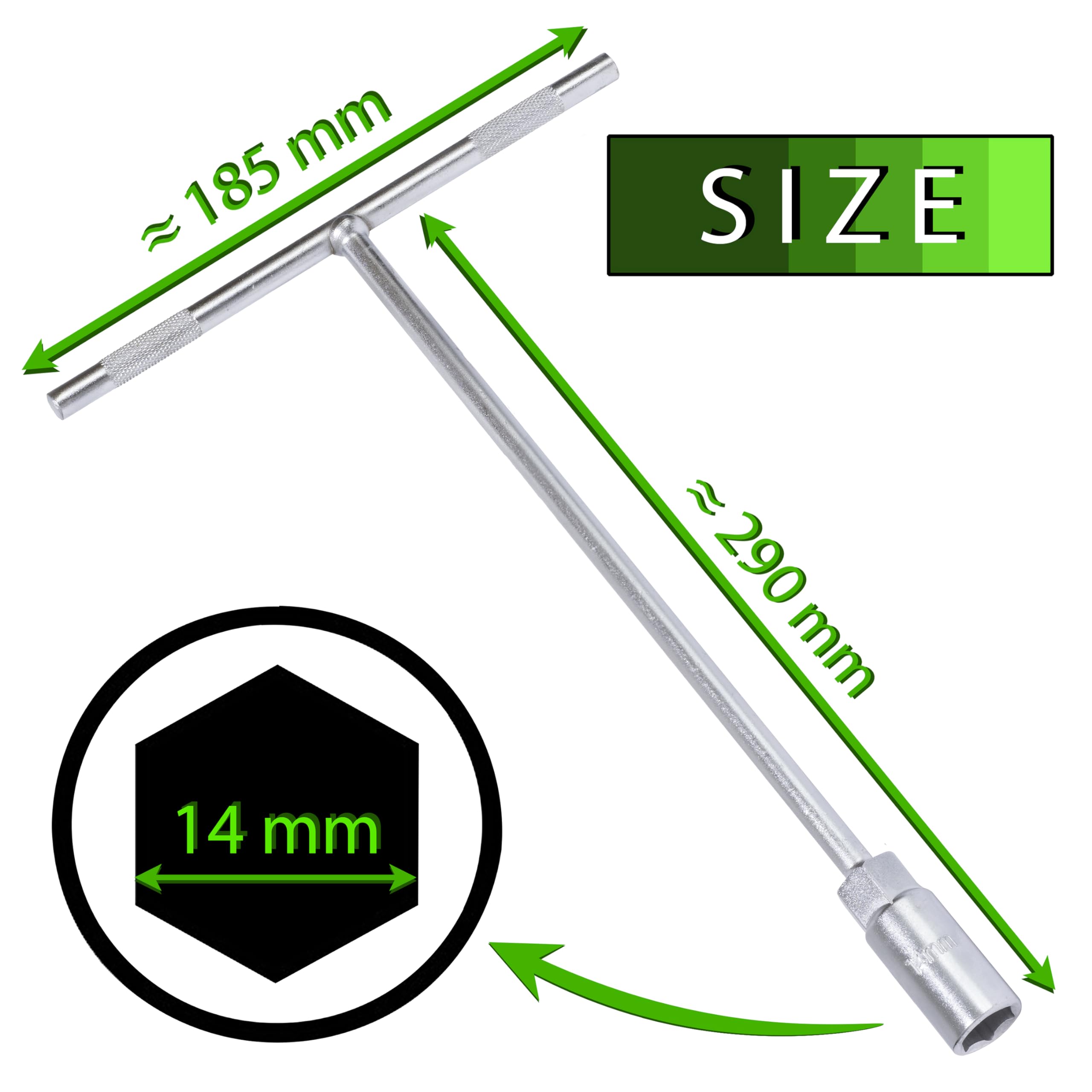 AERZETIX - C64814 - Clé Hexagonale/empreinte 6 Pans En "T" 5x150 Mm