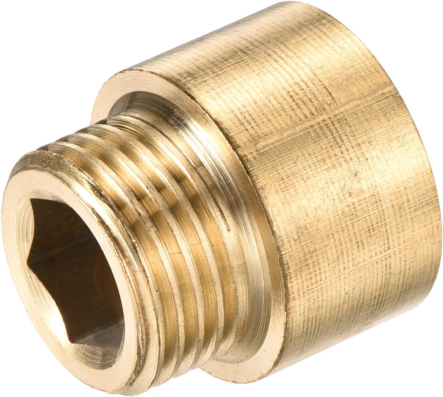 MECCANIXITY Shower Head Extension Arm, Brass Extension Pipe Fitting 15mm G1/2 Female to G1/2 Male Thread Reducer Coupling Adapter Connector