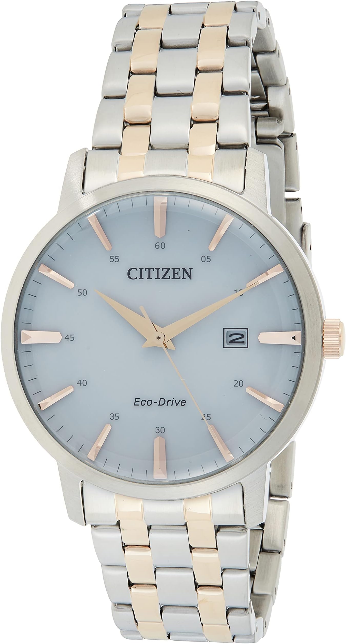 Citizen Mens Eco-Drive Watch, Analog Display And Solid Stainless Steel Strap - Bm7466-81H