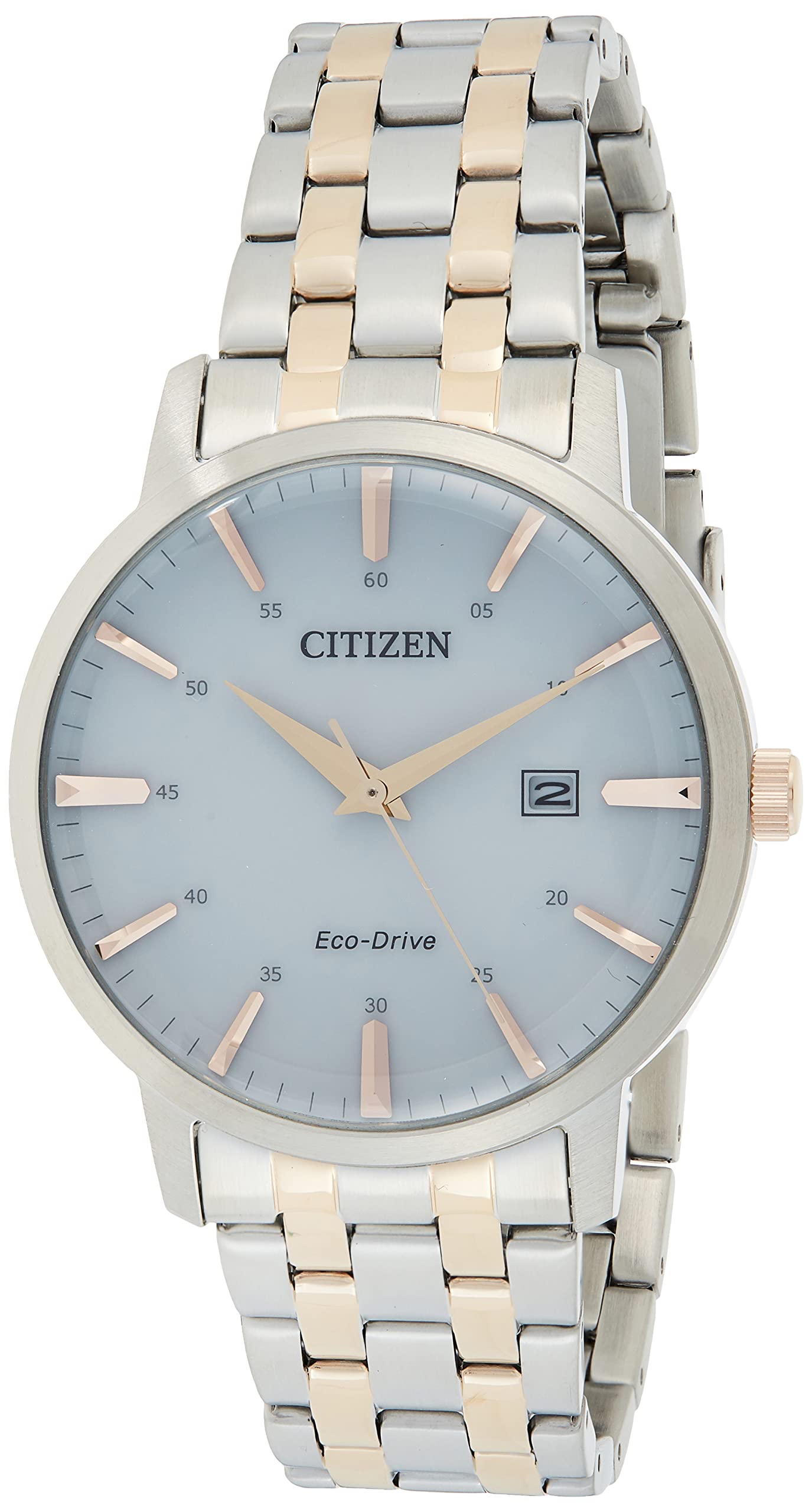 CitizenMens Eco-Drive Watch, Analog Display And Solid Stainless Steel Strap - Bm7466-81H