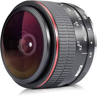 Meike 6.5mm Ultra Wide f/2.0 Circular Fisheye Lens for Sony A9 A7III A7RIII A6500 A6000 A6100 A6300 Nex3 Nex3n Nex5 Nex5t Nex5r Nex6 Nex7 A7II A7SII A7RII Mirorrless Cameras