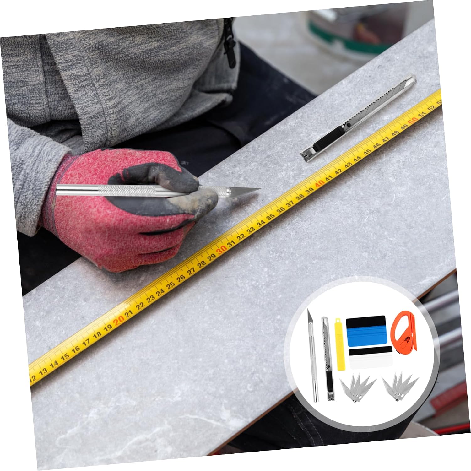 Mobestech Automotive Wrap Kit Window Tint Film Tool Car Sticker Installation Tools Vinyl Cutting Precision