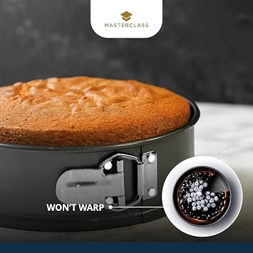Kitchen Craft Master Class Non-Stick 20cm/8 Springform Round Cake Pan Tin KCMCHB19