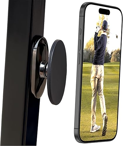 Soporte magnético para teléfono para carrito de golf, soporte de teléfono compatible con MagSafe para soporte de techo de carrito de golf, se fija a