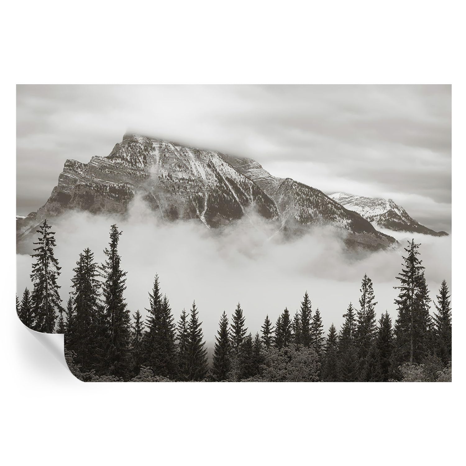 Murales de pared con paisaje de montaña para crear un ambiente relajante en el dormitorio