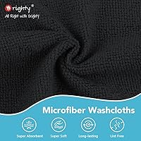 Vista 6 de Orighty Paquete de 5 toallas faciales de microfibra, altamente absorbentes y suaves al tacto, toallas de mano para baño, hotel, spa y gimnasio, 11.5