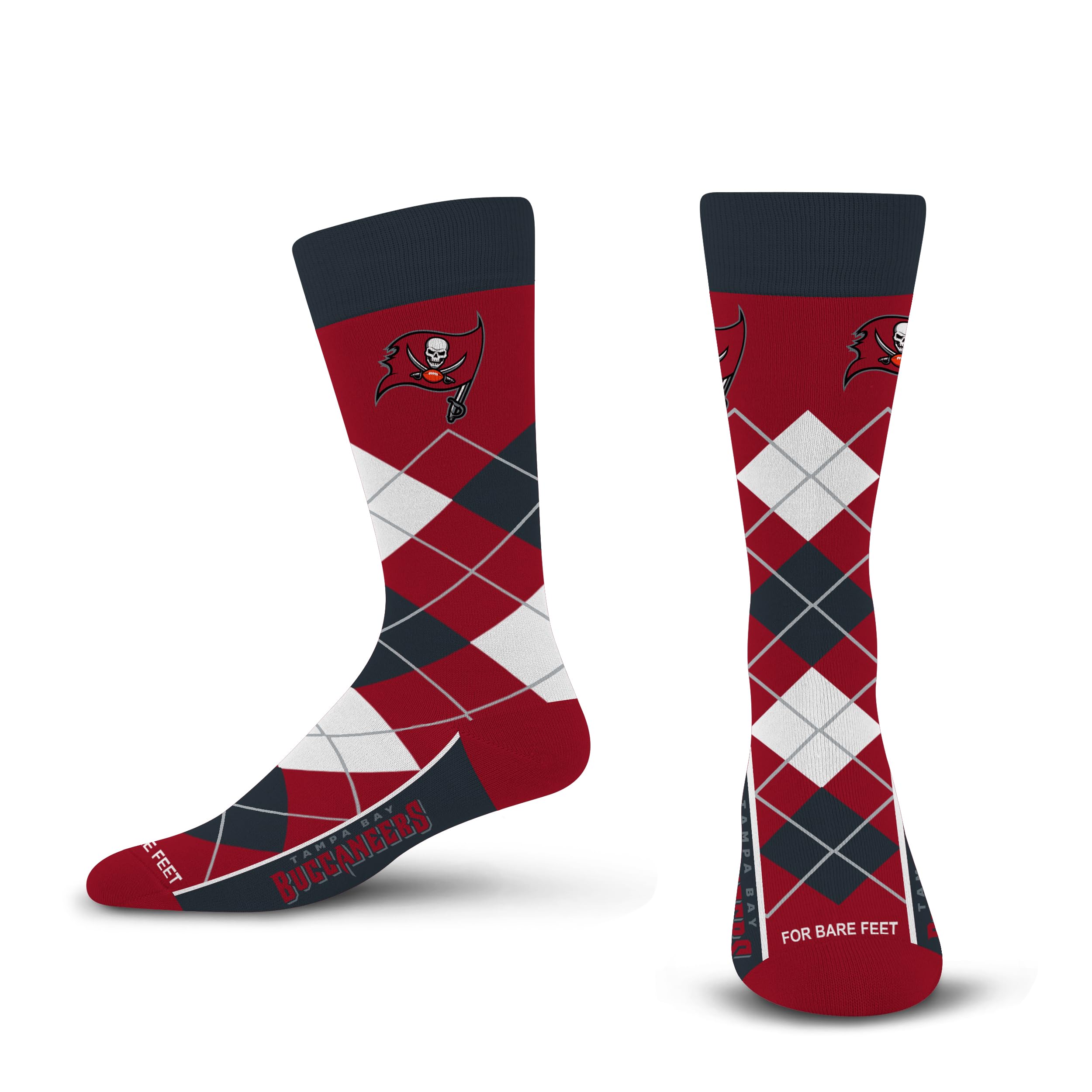 For Bare Feet NFL Unisex Argyle Remix Dress Sock