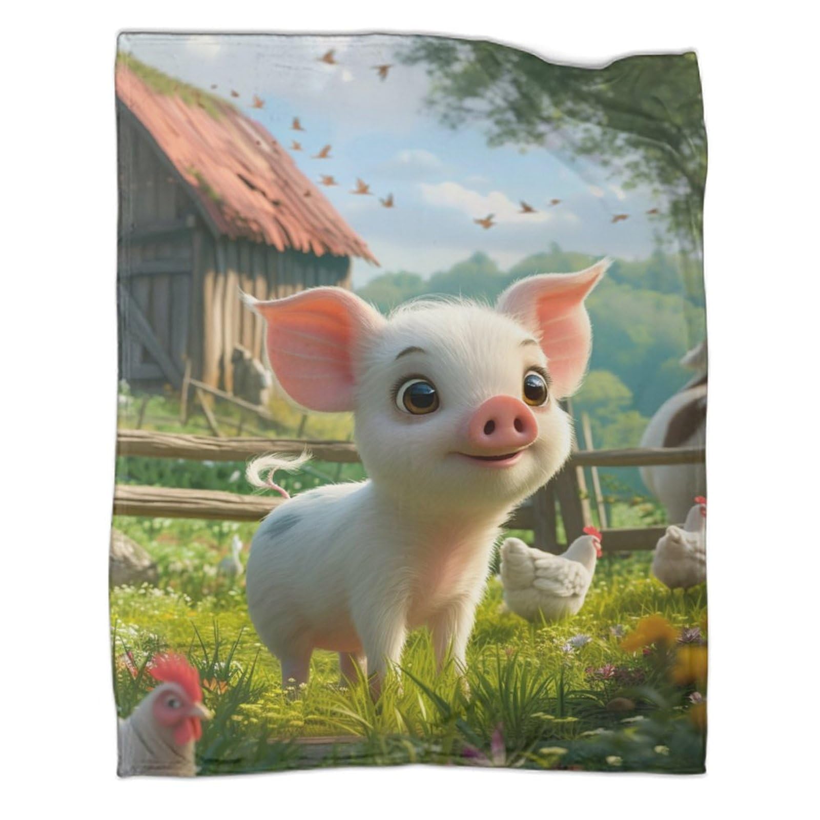 Couverture animal en flanelle de qualité supérieure - Plaid lit et salon