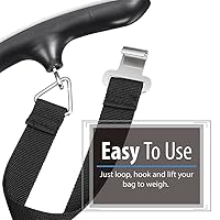 Vista 6 de Fosmon Báscula digital de equipaje (paquete de 2) con pantalla LCD digital, báscula de equipaje con capacidad de 110 libras, báscula portátil