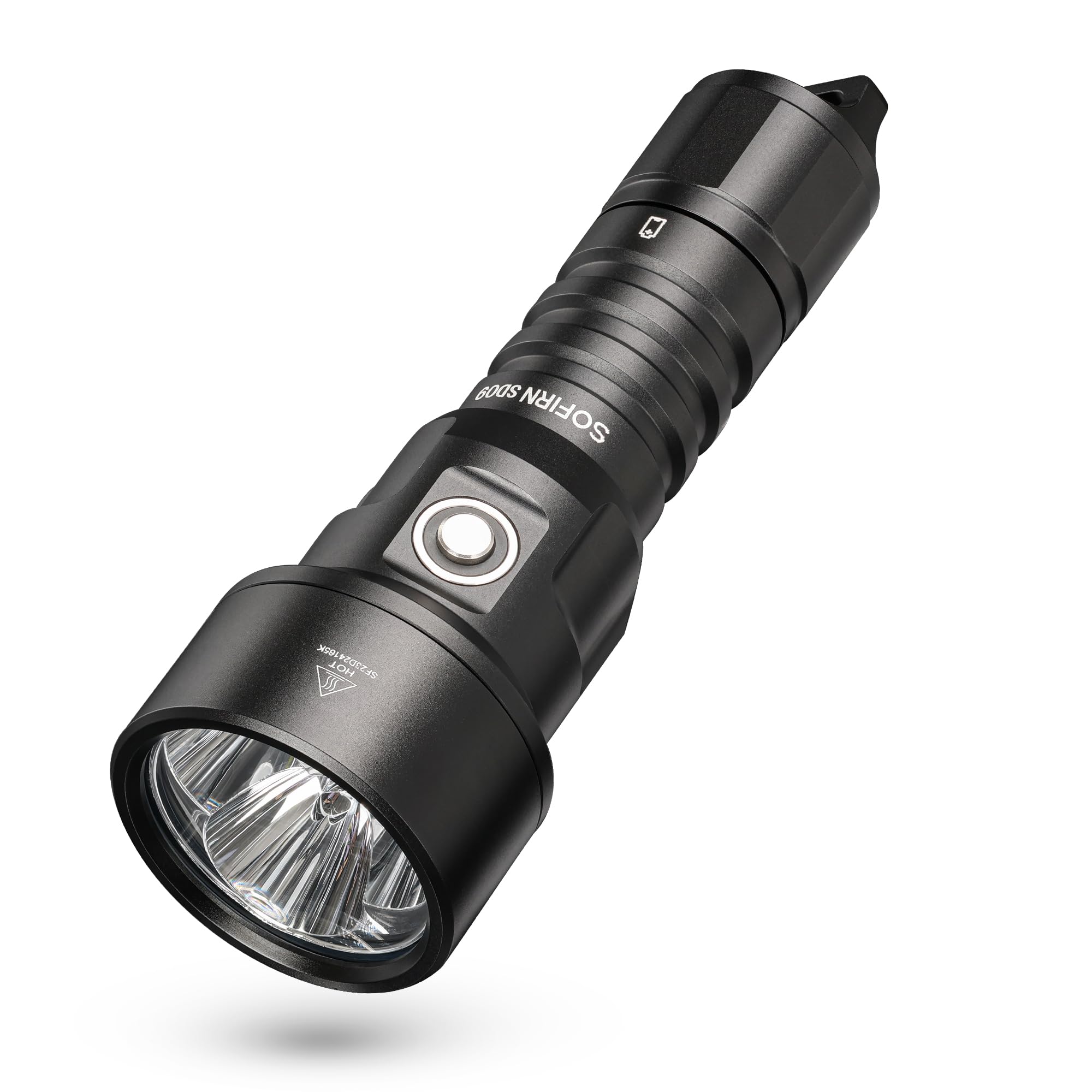 77outdoor Scuba Diving Flashlight 6800 High Lumens, Sofirn SD09L Super Bright LED Underwater Light with Rechargeable Power, IPX8 Waterproof Submersible Torch for Night Cave Dives （SD09L