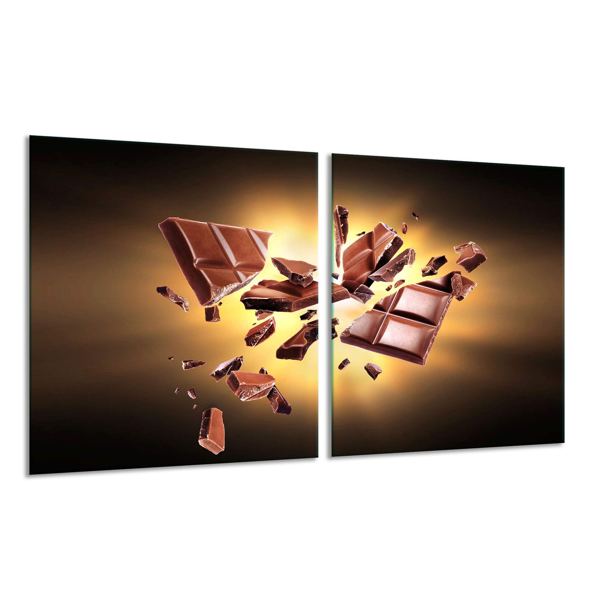 decorwelt Placa para Cubrir la vitrocerámica, 2 Piezas, 2 x 40 x 52 cm, para cocinas de inducción, Color marrón
