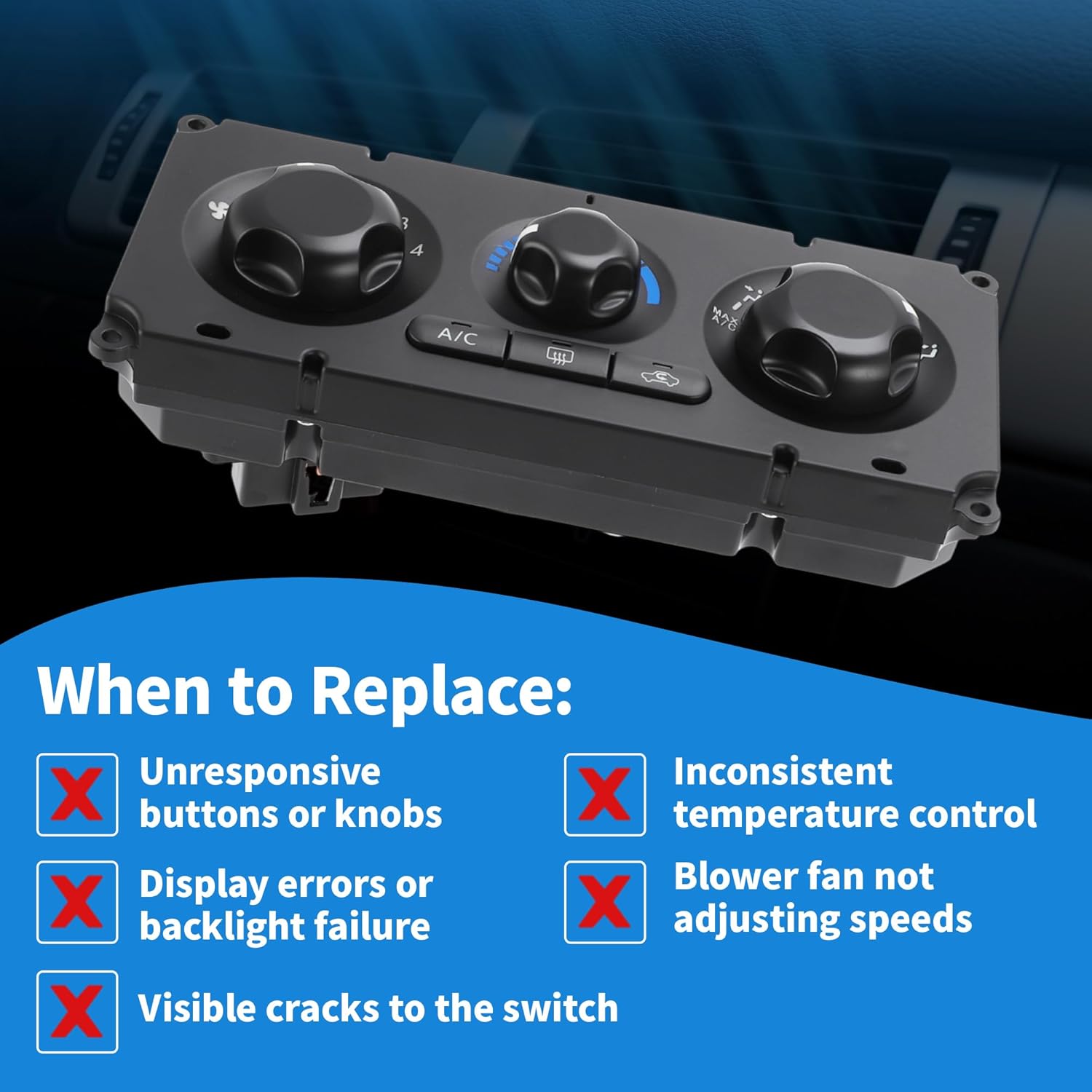 A/C Heater Climate Control Module for Nissan Frontier NP300 Navara D40 2005-2007 2010-2014 HVAC Control Switch Panel No.27510-EB700