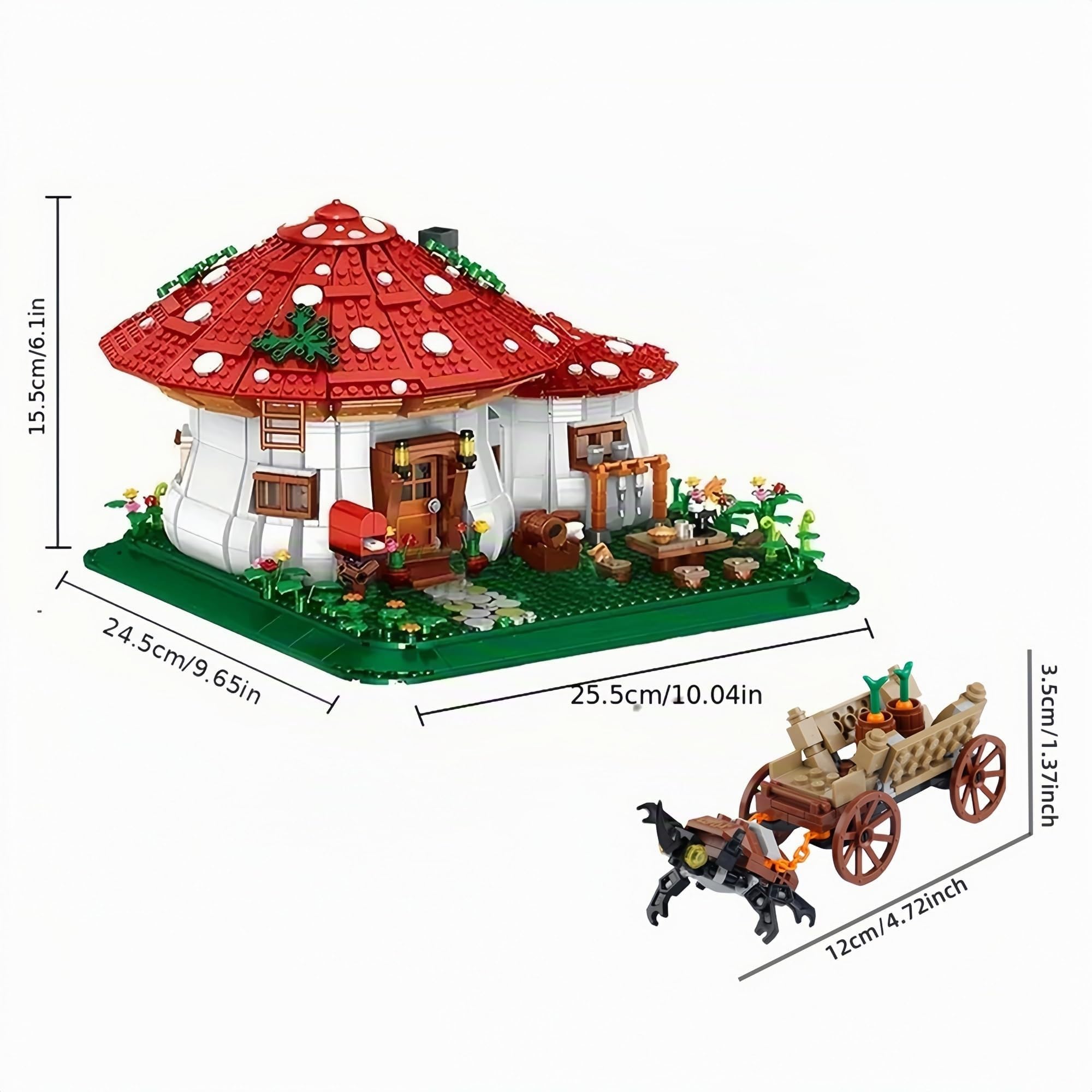 Mini bloques de construcción de casa de hadas con cuento de hadas Fantasy Comes Alive - Nutrir la imaginación, la calma y el compromiso