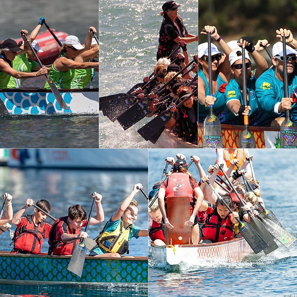 Z&J SPORT Dragon Boat Paddle Carbon Fiber, IDBF Approved Paddle with T