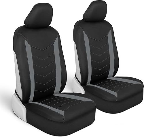 Motor Trend SpillGuard Fundas de asiento de automóvil impermeables para asientos delanteros Protectores de espuma de neopreno acolchados ajuste Motor Trend SpillGuard Fundas de asiento de automóvil impermeables para asientos delanteros Protectores de espuma de neopreno acolchados ajuste