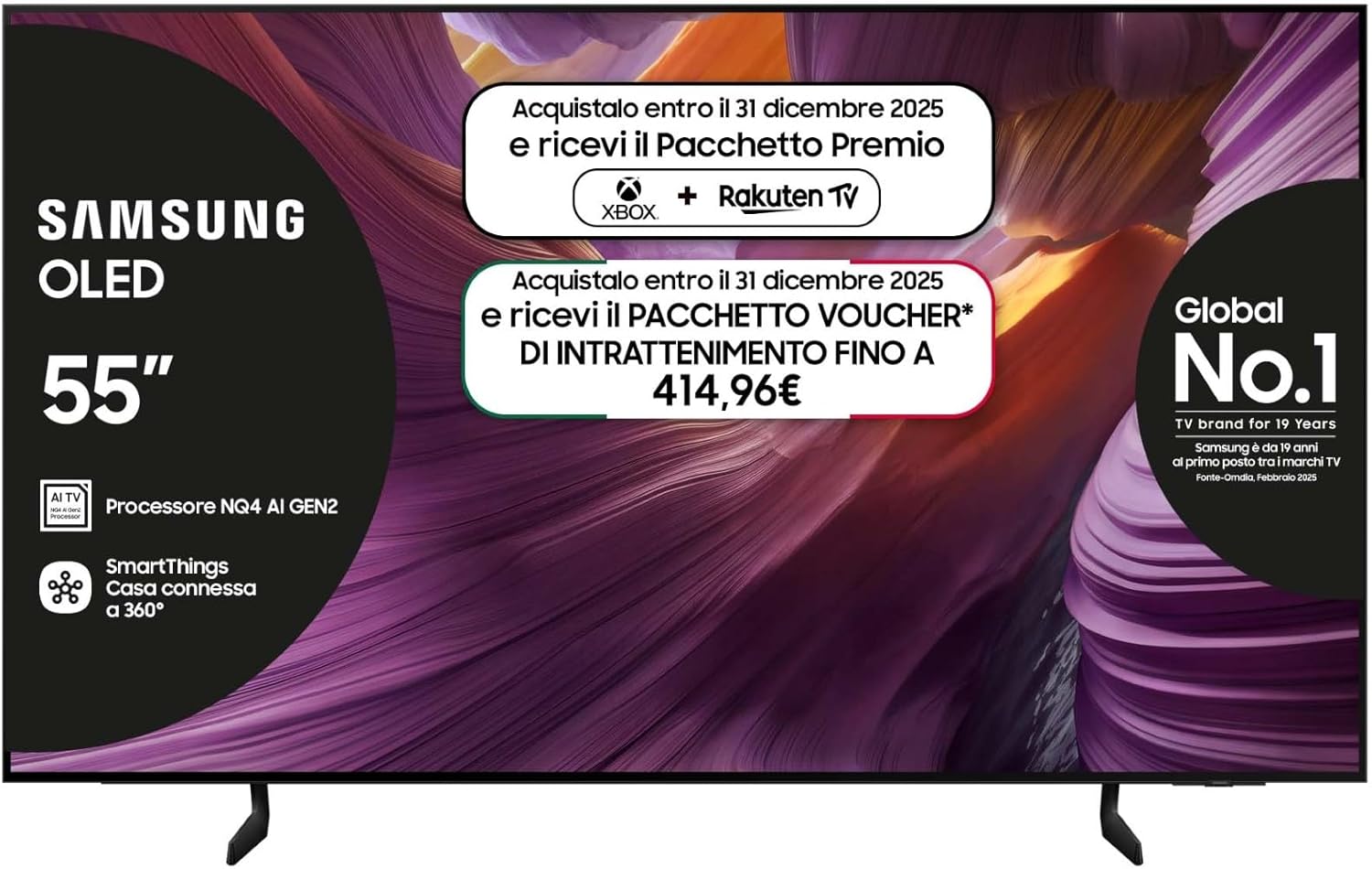 Samsung QE55S85FAUXZT OLED 4K: immagini nitide e suono immersivo