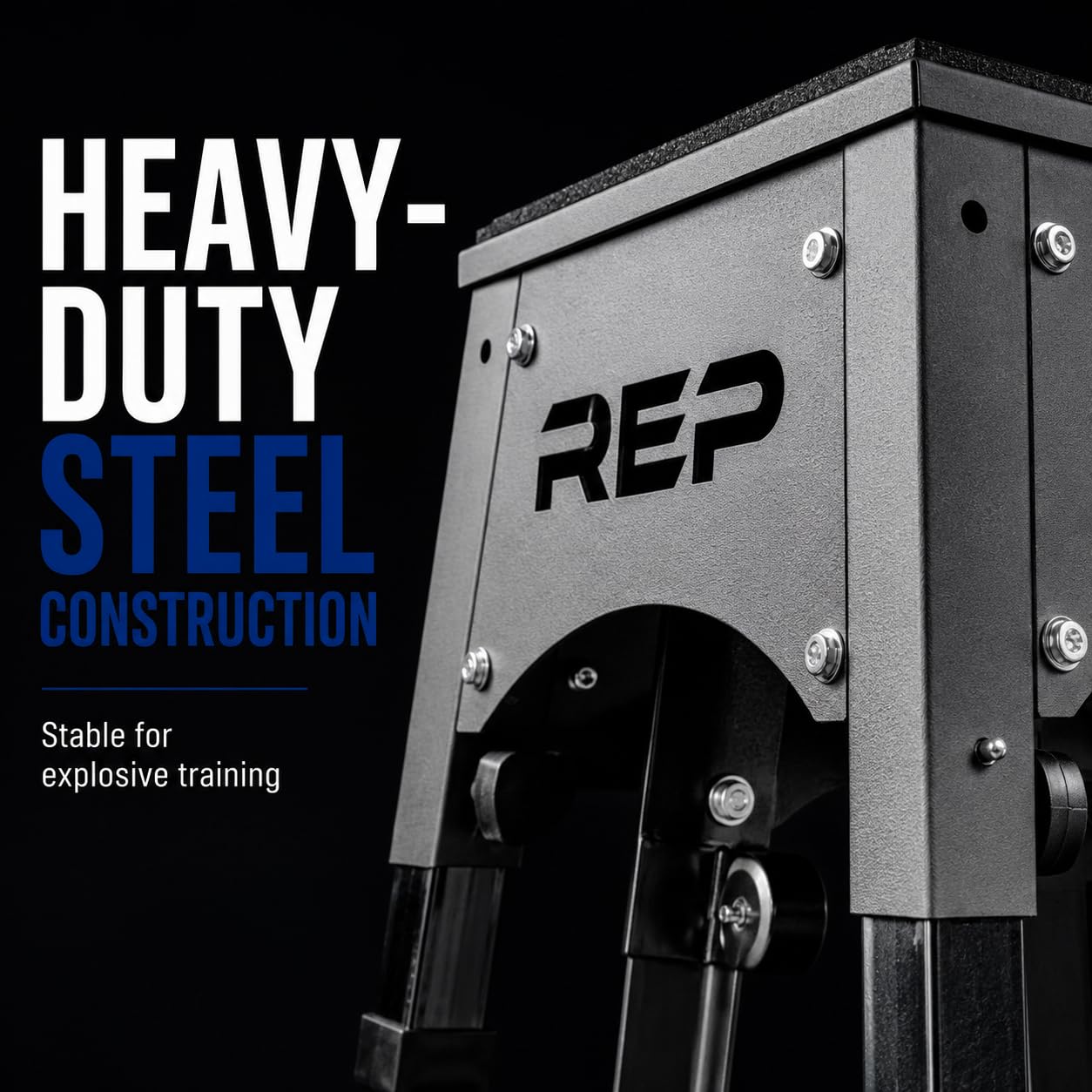 REP Adjustable Plyo Box | Metal Jump Platform | Home Gym Exercise Step | Plyometric Training Equipment | Fitness Workout Bench | Assembled Steel Jumping Boxes | Adjustable Height Workout Tool product thumbnail 4