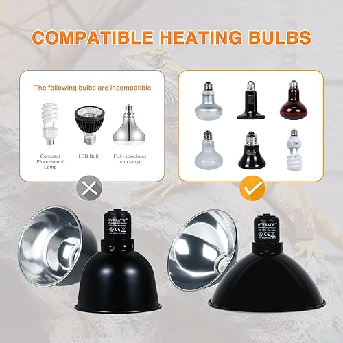 8.5-inch Standard Lamp Dome for Reptile Heating Lamps — texture and fabric close-up