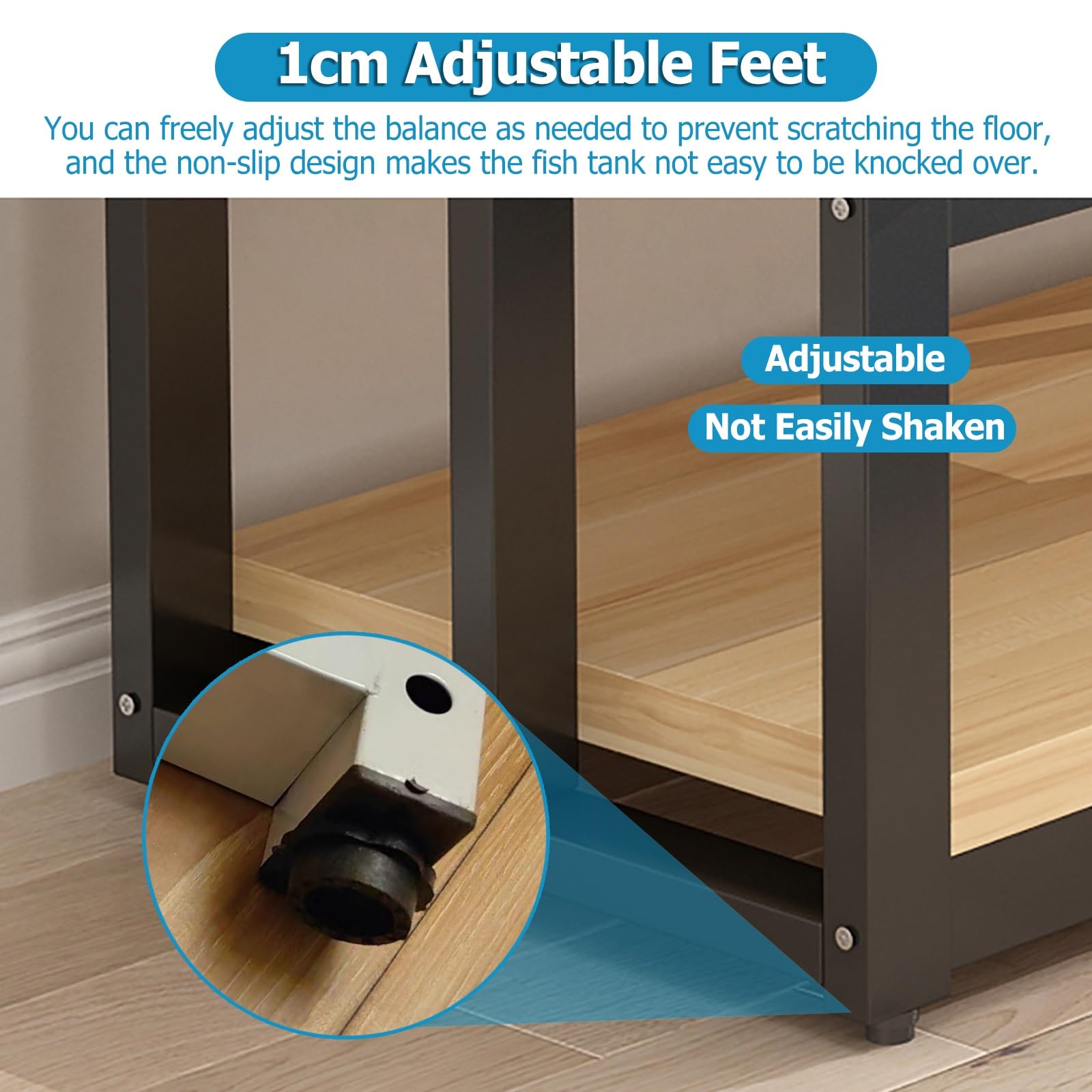 Stojak na akwarium z półką, 3 poziomy, wytrzymały, metalowy stojak do akwarium, dla hodowcy, żółw, gadów, terrarium, stojak do akwarium, #1-50 x 40 x 70 cm