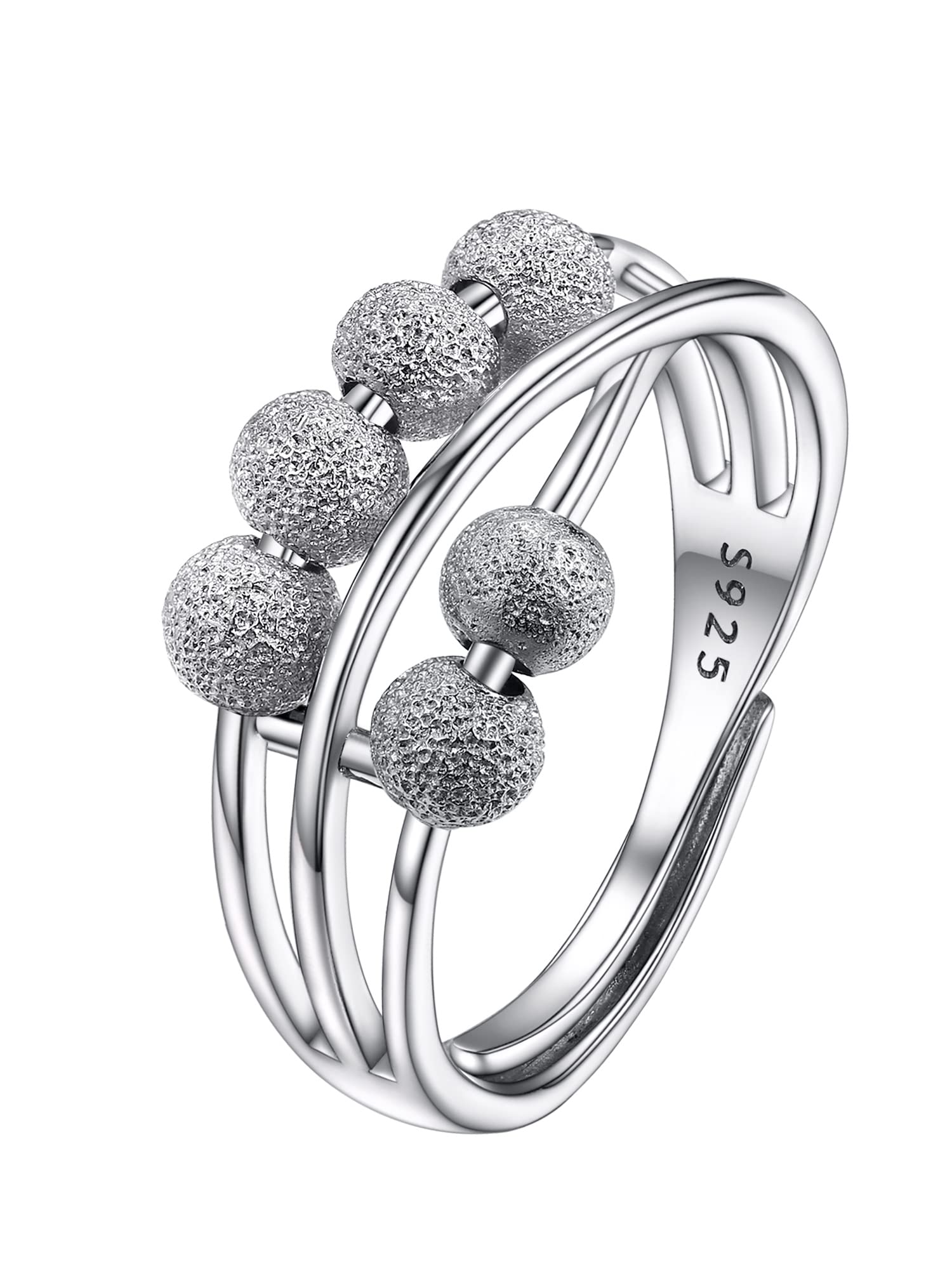 Bague Argent 925 Thanina - Anneau Boules/billes - Taille 54 - Neuf Avec étiquettes