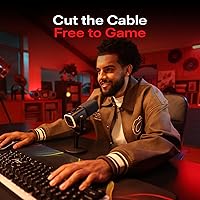 Vista 2 de MAONO PD100WS Wireless Gaming Microphone for PC, Dynamic Streaming USB Mic with 3 Level Noise Cancelling,RGB,Mute Button, Software EQ,Computer Boom