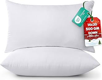 Utopia Bedding Decorative Cushion Inserts, Bed and Sofa Cushions, Indoor Decorative Cushions, 2 Pieces, 35.5 x 50.8 cm, White
