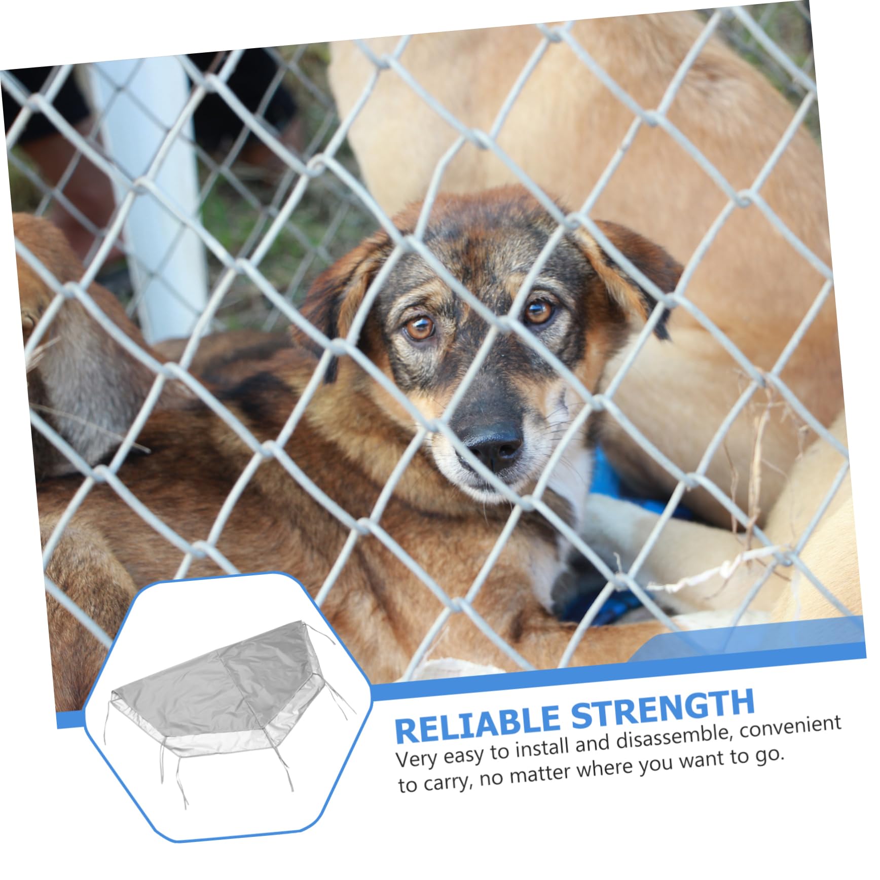 ibasenice Dog Playpen Cover 1pc Pet Playpen Roof Outdoor Dog Cover Easy Install Carry