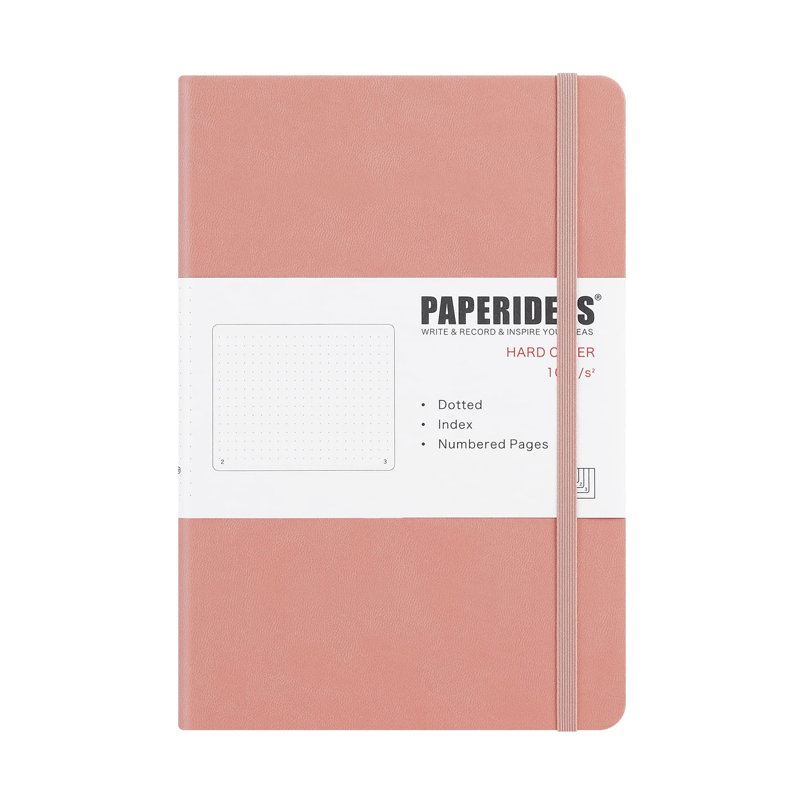 PAPERIDEAS Notebook A5 Hardcover (Dots, Pink) : Office Products