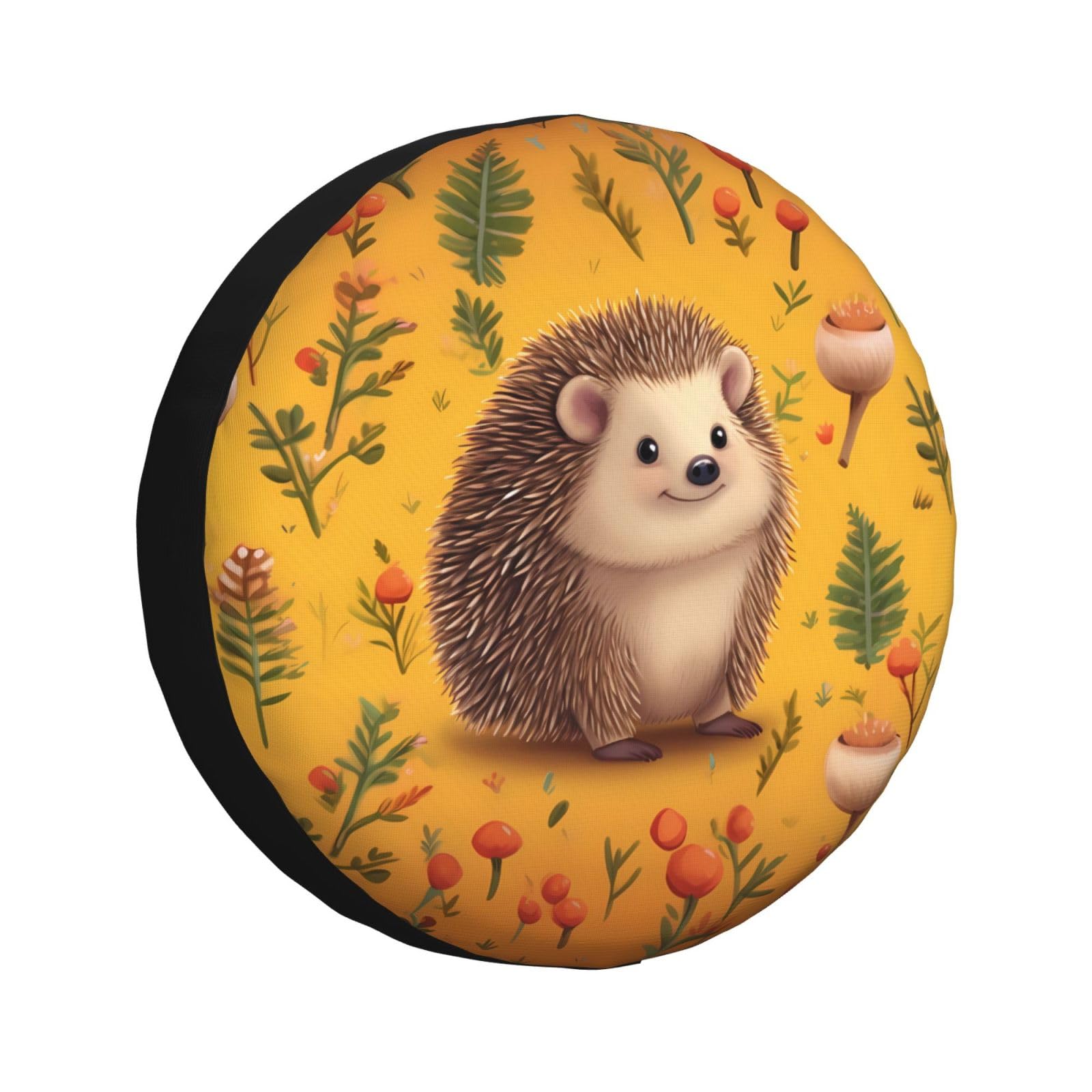 LOJAOGON Hedgehog Spare Tire Cover - Universal 14 Inch Waterproof Dust-Proof Wheel Protector For Trailers, RVs, Trucks - View #3