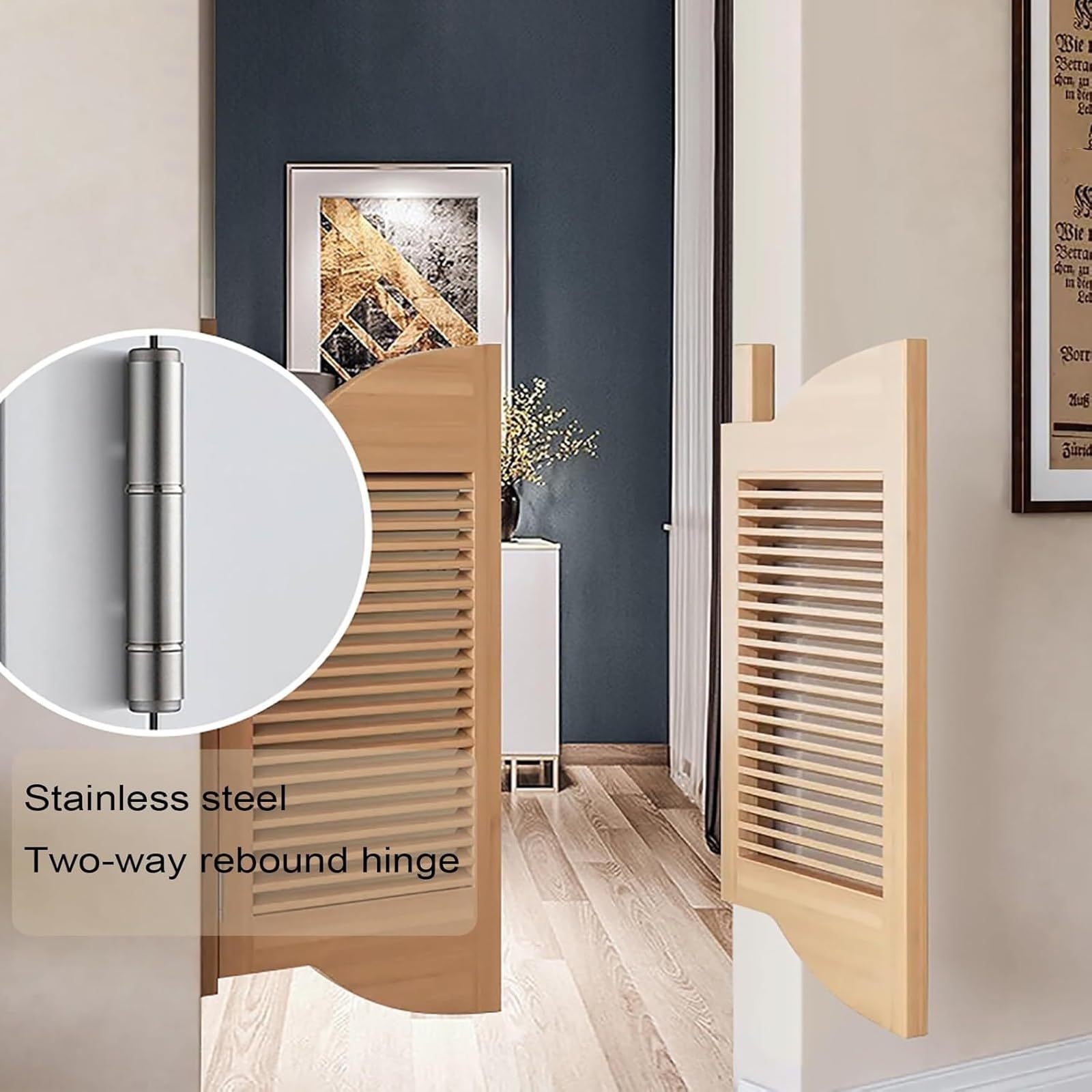 Portes battantes en Bois pour Salon, Porte battante à volet, Demi-Porte battante en Bois Massif, pour décoration de Meubles, Couloir, Cuisine, Bar, cloison d'entrée