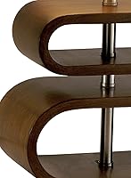 Vista 2 de Adesso Rhythm Table Lamp – Rustic Bentwood and Natural Beige Shade - Perfect Nightstand, End Table, and Desktop Accent Lighting