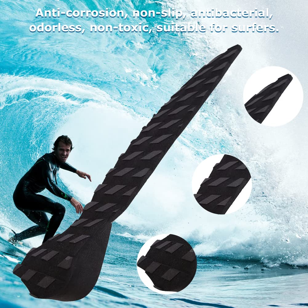 Pad De Traction EVA, Tapis de Surf Antidérapant Tapis de Traction pour Skimboard Traction Accessoires de Surf(Noir)