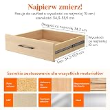 Lifewit Plastikowe przegrody do szuflad, 8 sztuk, wysokość 10 cm, regulowane organizery do szuflad na ubrania, rozszerzalne separatory komody w sypialni/łazience/kuchni/biurze organizacja i