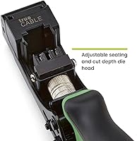 Vista 3 de TRUE CABLE Herramienta de Terminación de Jack Keystone RJ45 de 90 Grados, Conexión de Cable Ethernet UTP Cat5e/Cat6/Cat6A de EZ Terminación Punch