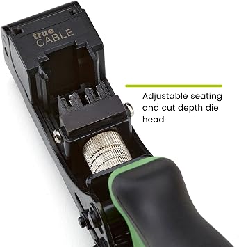 TRUE CABLE 90 Degree RJ45 Keystone Jack Termination Tool, Cat5e/Cat6/Cat6A UTP Ethernet Cable EZ Termination Punch Down for trueCABLE Unshielded Keystone Jacks