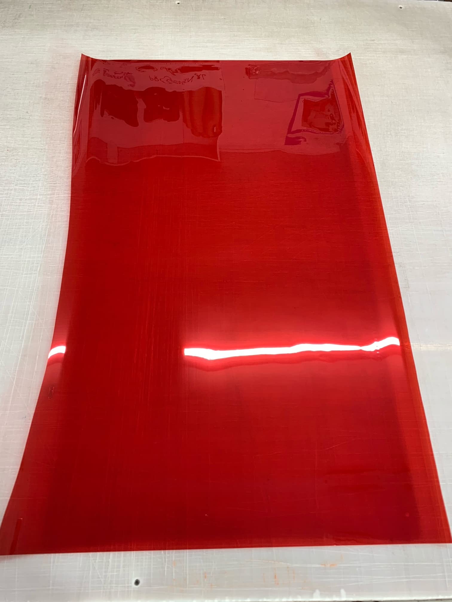 PSSC Transparent Colour Window Film Stylish Decoration for your Home Office Studio Summer House Red 50cm 7 M
