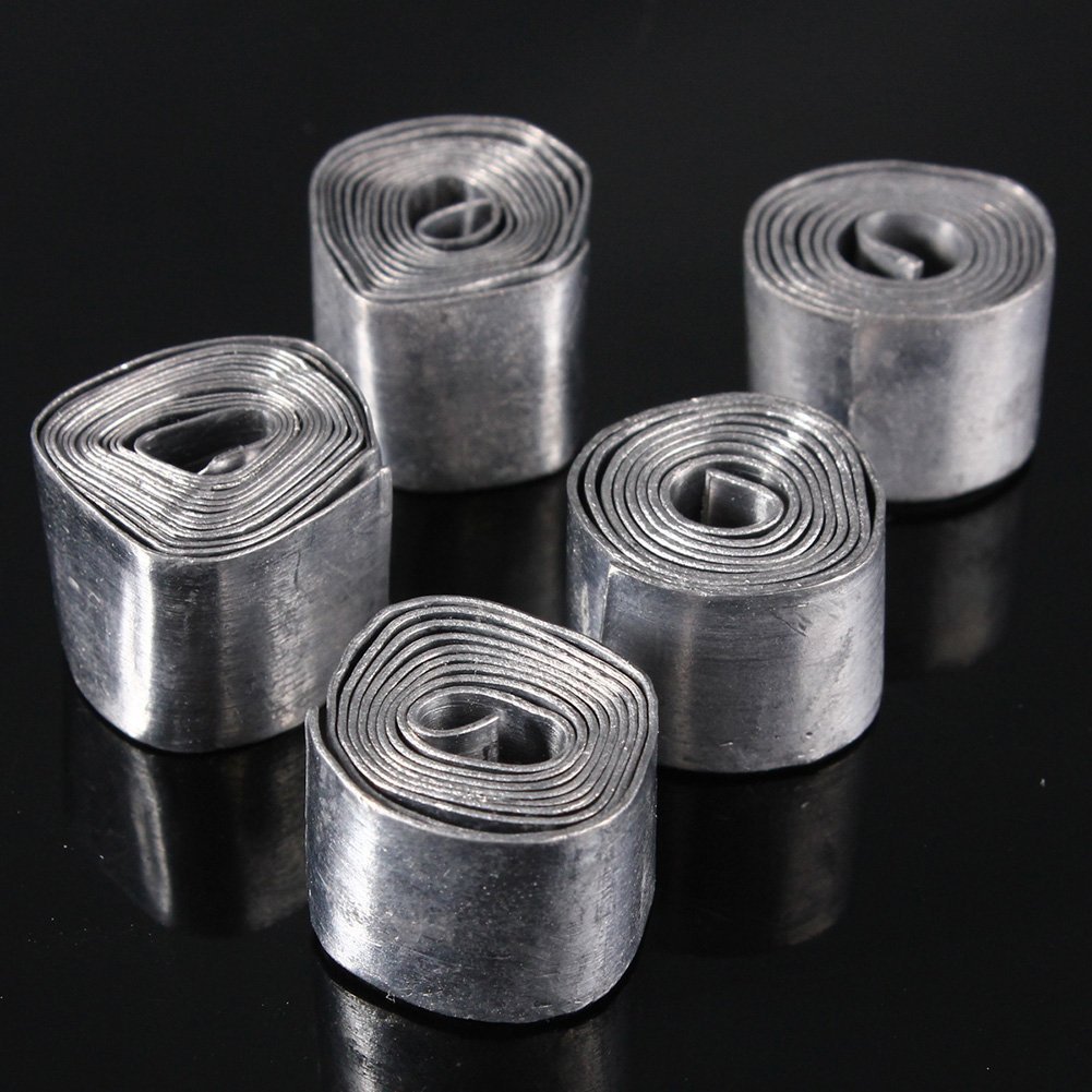 Juego de 50 piezas de 0,28 mm de hoja suave de plomo para pesca con pinzas para aparejos de pesca, accesorios de pesca