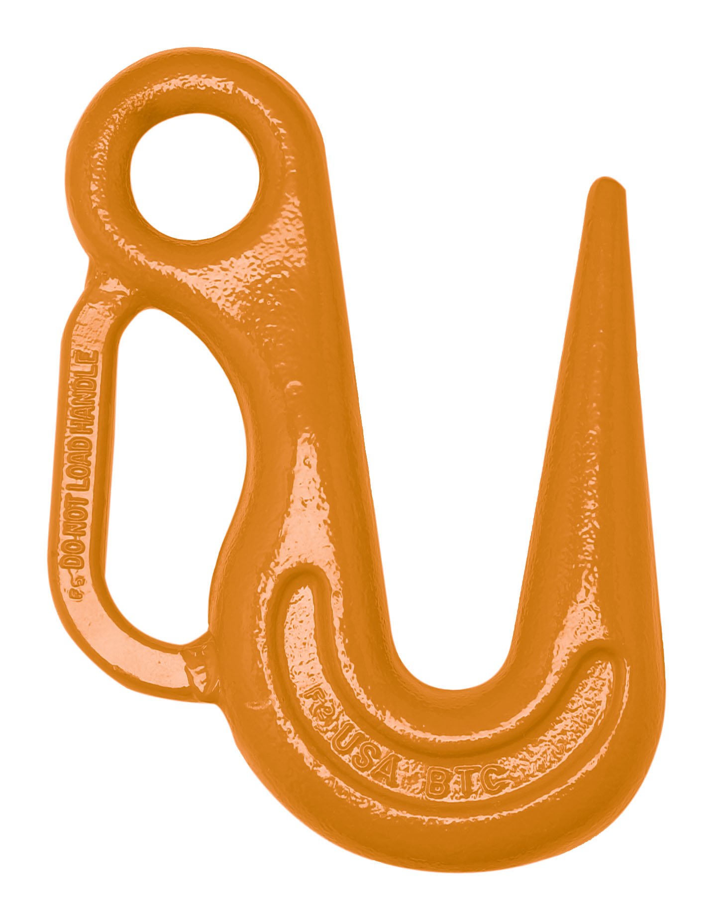 Campbell479-S Drop-Forged Alloy Steel Sorting Hook with Handle, Painted Orange, 2 ton Tip and 7-1/2 ton Bottom Working Load Limit