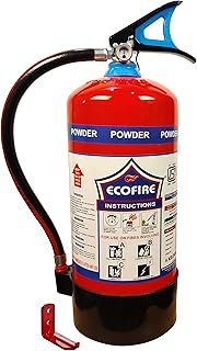 Eco Fire Abc Powder Type 6 Kg Fire Extinguisher (Red and Black)
