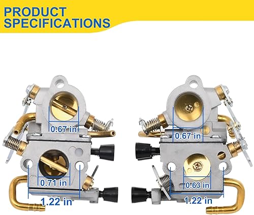 Miniatura 4 de FitBest Carburador para sierra de corte de hormigón Stihl TS410, TS420, sustituye a 4238 120 0600, Zama C1Q-S118 C1Q-S118D, repuesto OEM